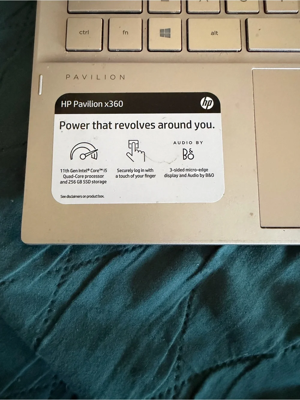 HP Pavilion Convertible Laptop in Black and Silver